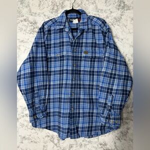 Wrangler Men's Casual Blue Checkered Shirt